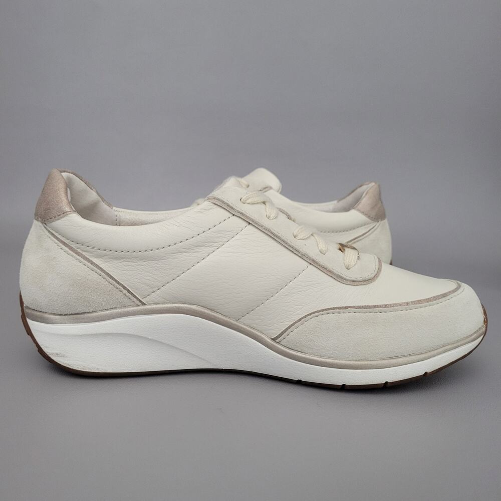 Aetrex Leather Ivy Leather Sneakers Lace Up Comfort Walking Arch Support 7.5 - Picture 4 of 12